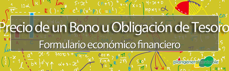 Precio de un bono u obligaci�n del estado - renta fija