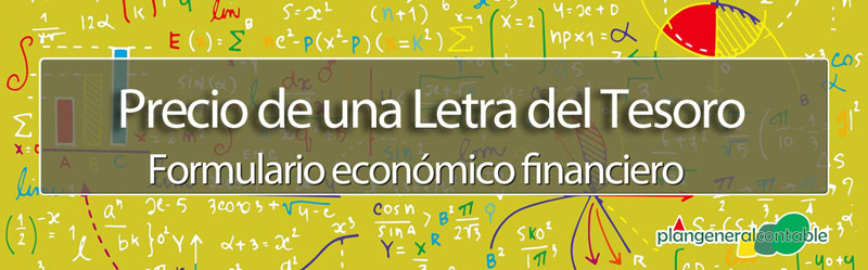 Precio de una Letra del Tesoro - renta fija