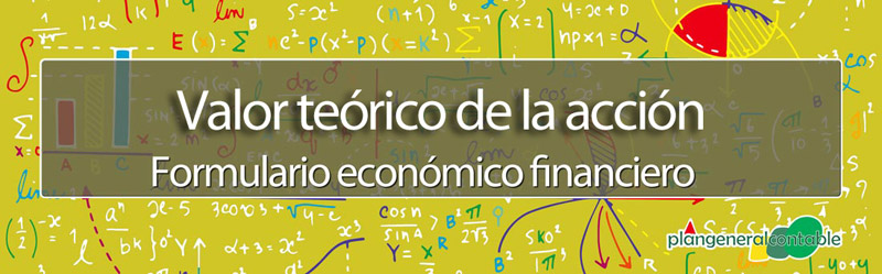 Valor te�rico de la acci�n