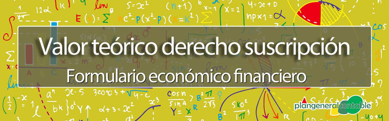 Valor te�rico del derecho de suscripci�n