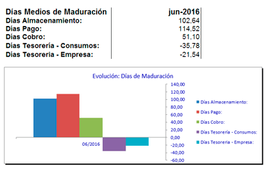 Ejemplo del &aacute;nalisis de los per&iacute;odos de maduraci&oacute;n de una empresa