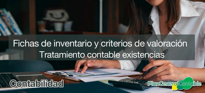Fichas de inventario y criterios de valoraci�n