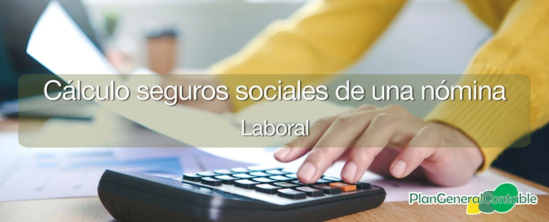 C�lculo seguros sociales de una n�mina - Empresa y Trabajador -